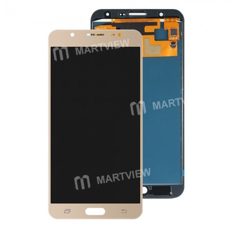 TFT LCD Display Touch Screen Digitizer Assembly Replacement for Samsung Galaxy J7 2015 J700F - Gold