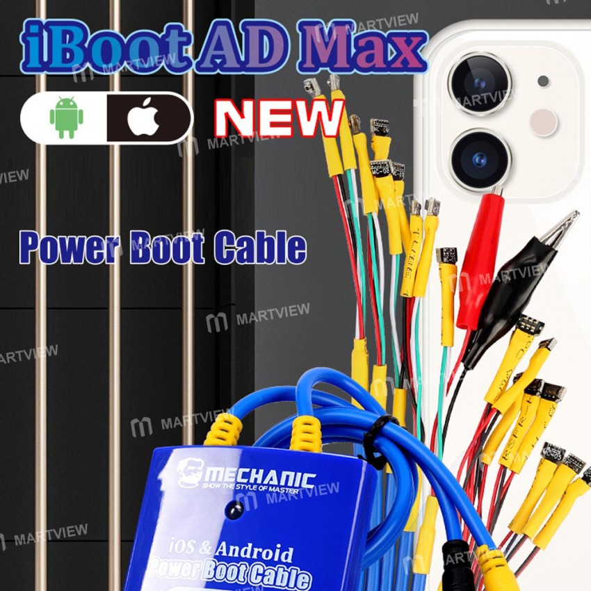 Mechanic iBoot AD Max Power Supply Test Cable for Android and iPhone