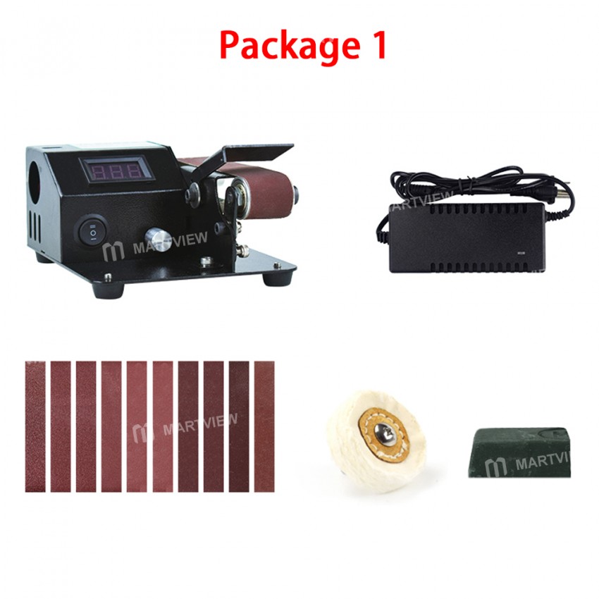 795 Multifunctional Digital Display Small Household Belt Sander for Wood / Metal / Plastic Grinding