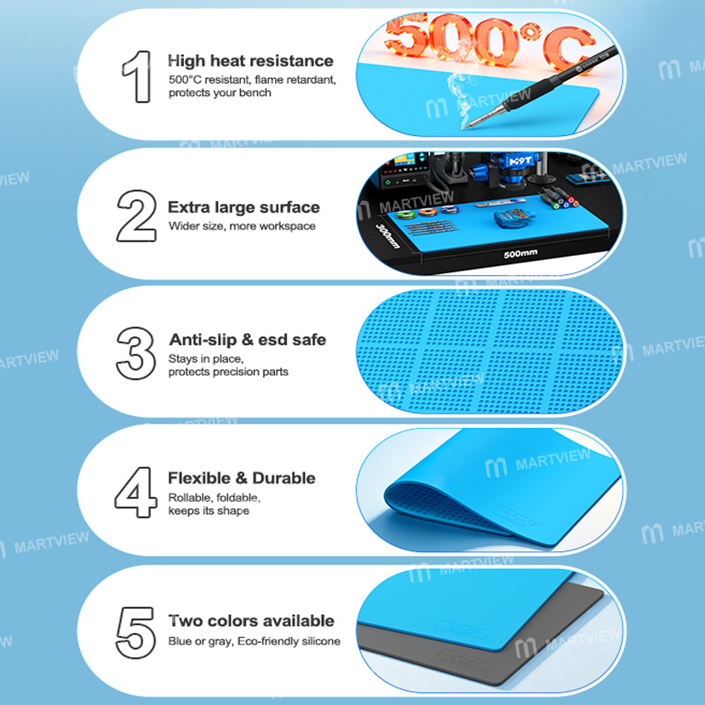 relife rl-004ds-50x30cm-high-heat-resistance-large-thick-work-mat-for-mobile-phone-repair-8