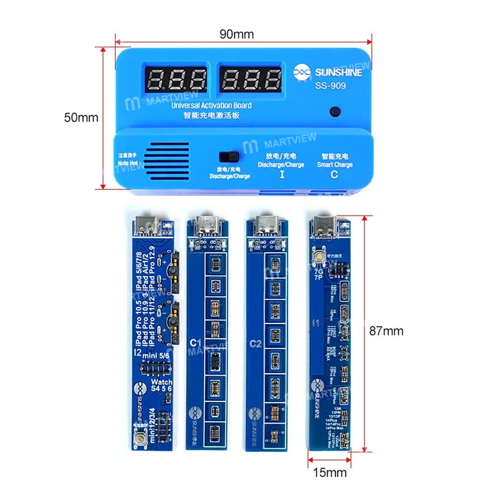 sunshine ss-909-v100-universal-battery-intelligent-activation-board-for-iphone-16-series-android-7