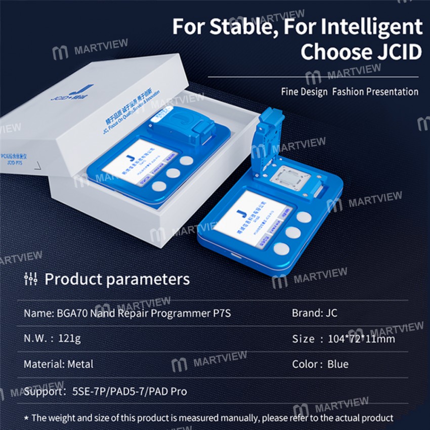 JC P7S NAND Programmer for iPhone 6 6Plus 7 7Plus iPad5 iPad 6 iPad7 iPad Pro all NAND BGA 70