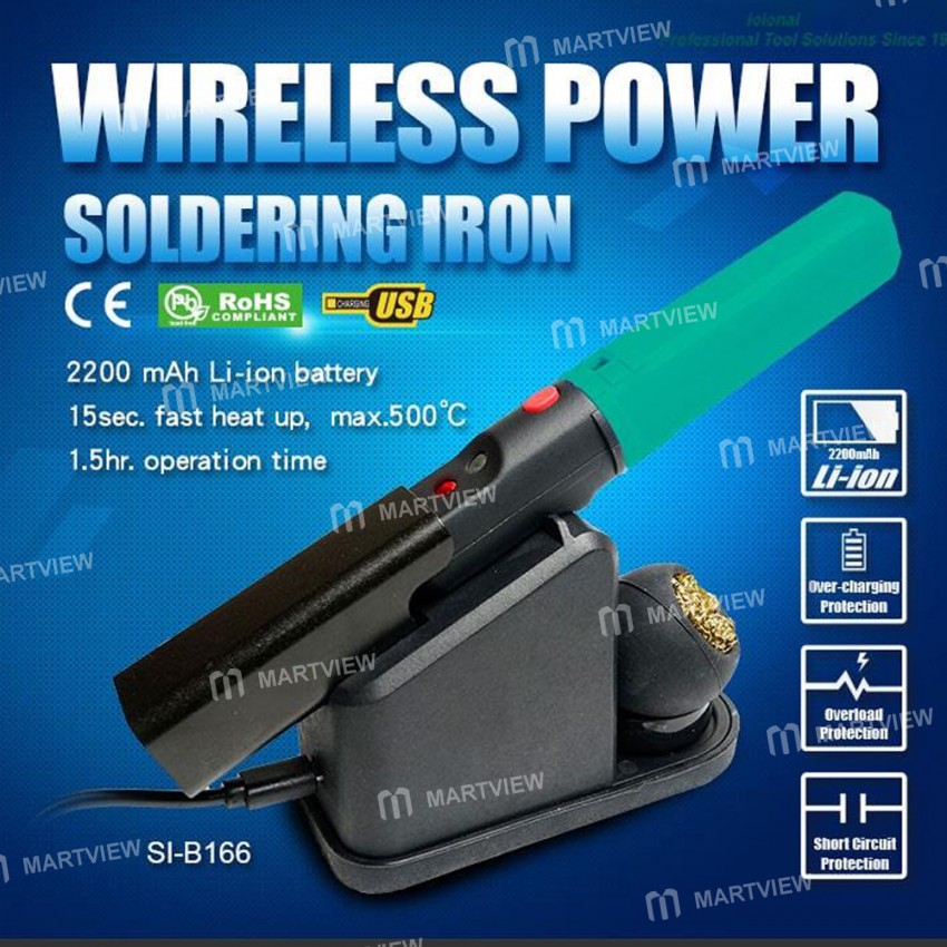 Pro'sKit SI-B166 Portable Multi-function Wireless Rechargeable Soldering Iron