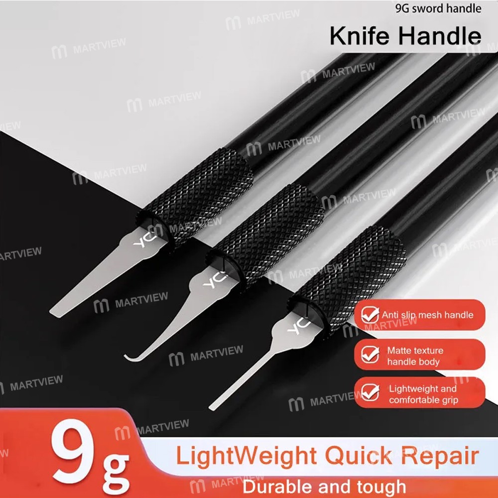 ycs 9g-non-slip-frosted-ultra-light-single-head-carving-knife-handle-with-blades-1