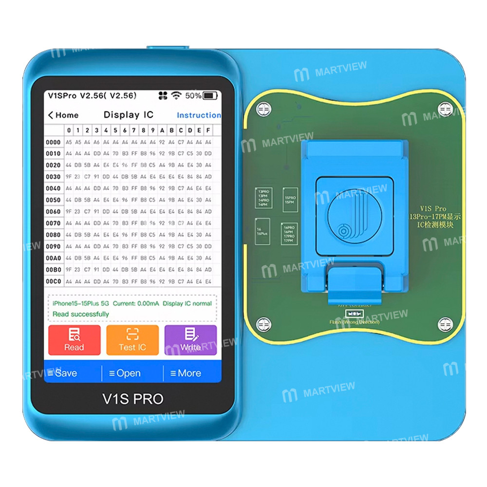 jcid v1s-pro-display-ic-read-write-test-module-for-iphone-13pro-to-17pro-series-2