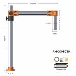 amaoe am-x3-series-360-degree-rotating-lift-adjustable-microscope-swing-arm-stand-9
