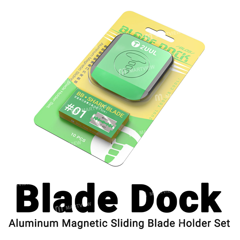 2uul bl05-blade-dock-aluminum-magnetic-sliding-blade-holder-set-2