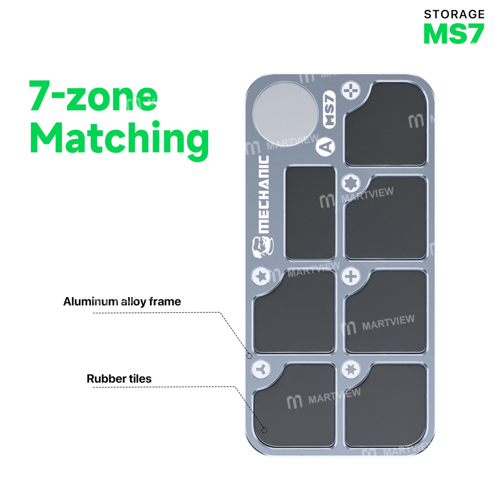 mechanic ms7-7-compartment-aluminum-alloy-screw-magnetic-storage-mat-4