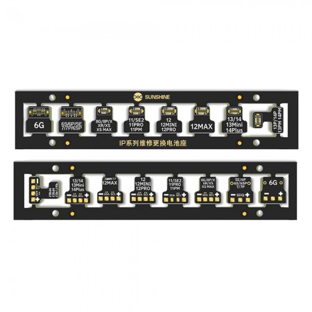 Sunshine IP Series Motherboard PCB Hard Buckle Battery Power Socket for iPhone 6 to 14Pro Max