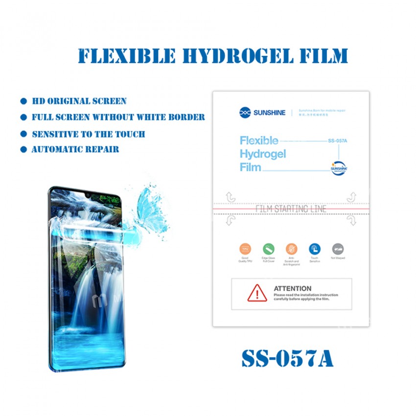 Sunshine SS-057A Hydrogel LCD Screen HD Protective Film for SS-890C Cutting Machine - 50Pcs