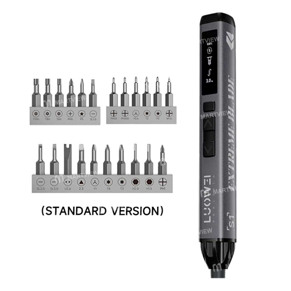 luowei lw-s1-s1pro-adjustable-torque-electric-screwdriver-with-24pcs-s2-bits-support-iphone-17-serie