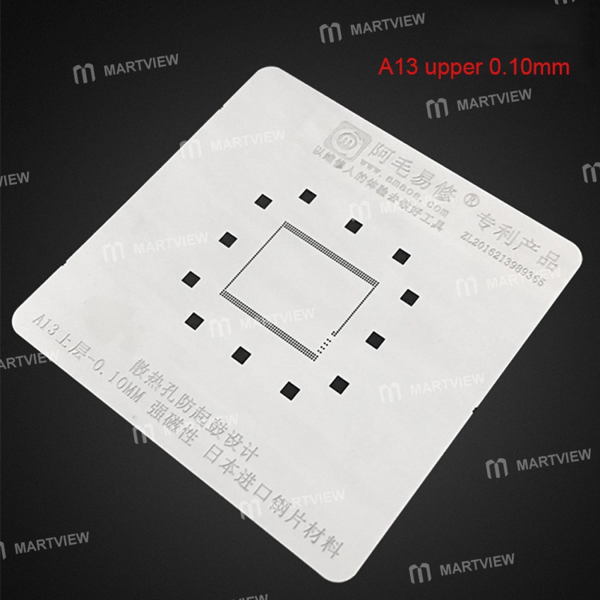 Amaoe A13 Magnetic BGA Reballing Positioning Platform With 0.10mm Stencil for A13 CPU Reballing Kit