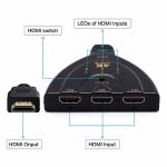 3 In 1 Out HDMI Multi Display Auto Switcher Supports 4K HD