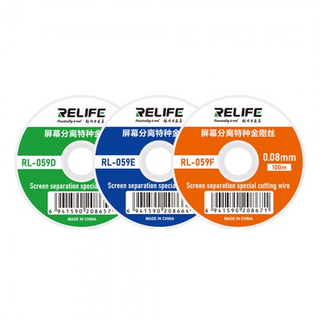 Relife RL-059D / 059E / 059F 100M Special High Hardness Cutting Wire for Touch LCD Screen Separating