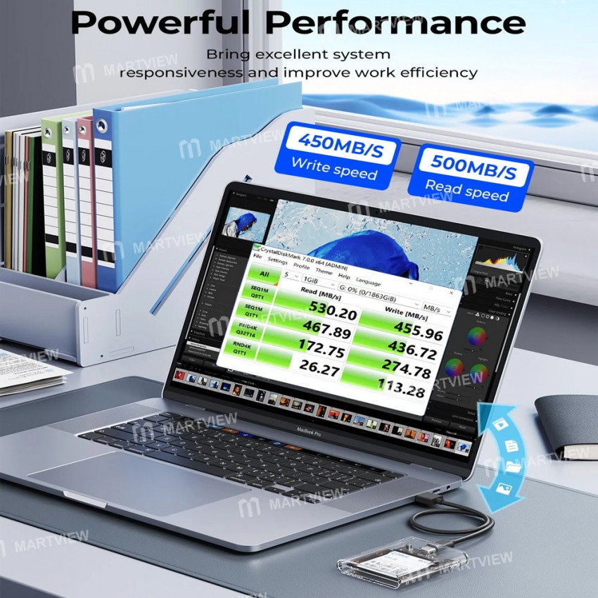 orico tc8-25-25-inch-half-size-type-c-5gbps-transparent-hard-drive-enclosure-support-auto-sleep-6