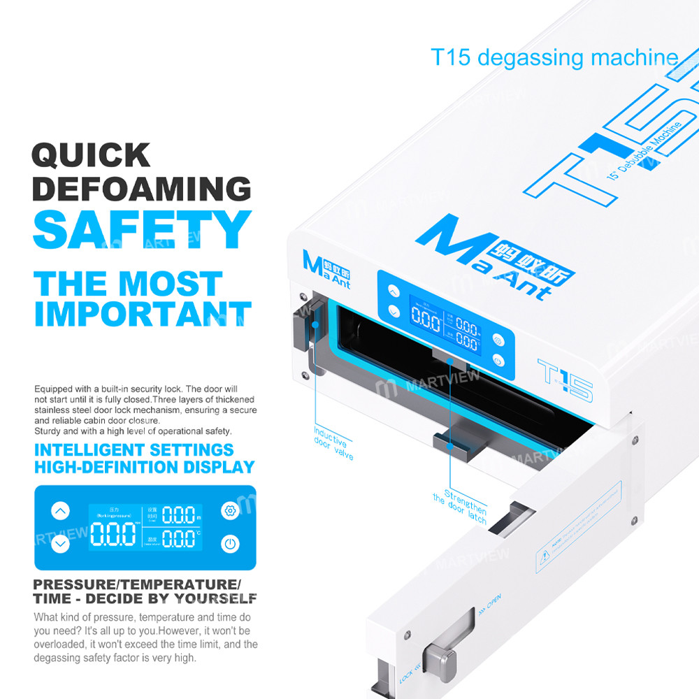 maant t15-15-inch-lcd-screen-smart-all-in-one-defoamer-machine-for-mobile-phones-tablet-5