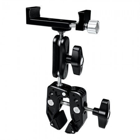 Relife RL-TO2 Aluminum Alloy Multi-Directional Clamp for Fixing Cameras / Phones / Tablets