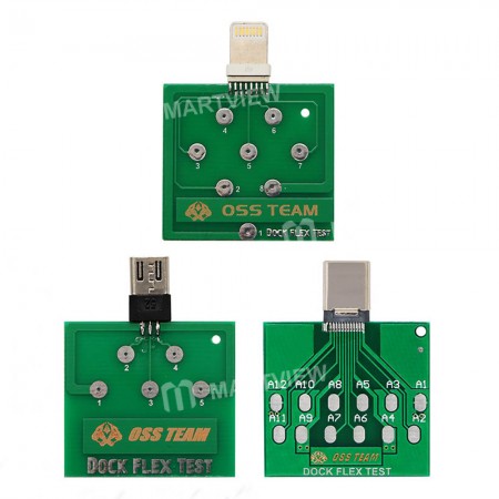 ZK30 Micro USB Dock Flex Power Test Board for iPhone / Android / Type-C Phone