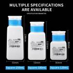 luxianzi 120-180-250ml-multi-capacity-blue-cap-square-bottle-push-up-plastic-alcohol-bottle-3