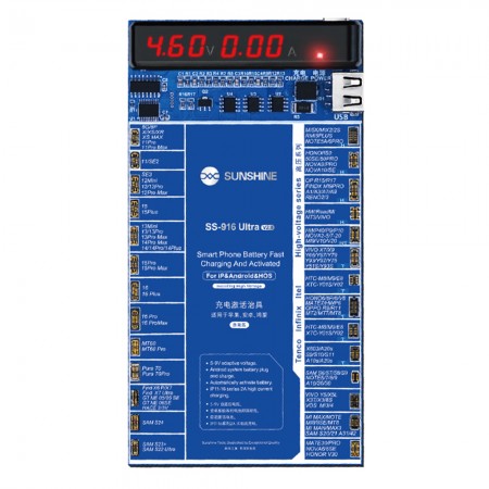 Sunshine SS-916 Ultra V2.0 Digital Display Charging Activation Board for iPhone 6 to 16Pro Max & Android