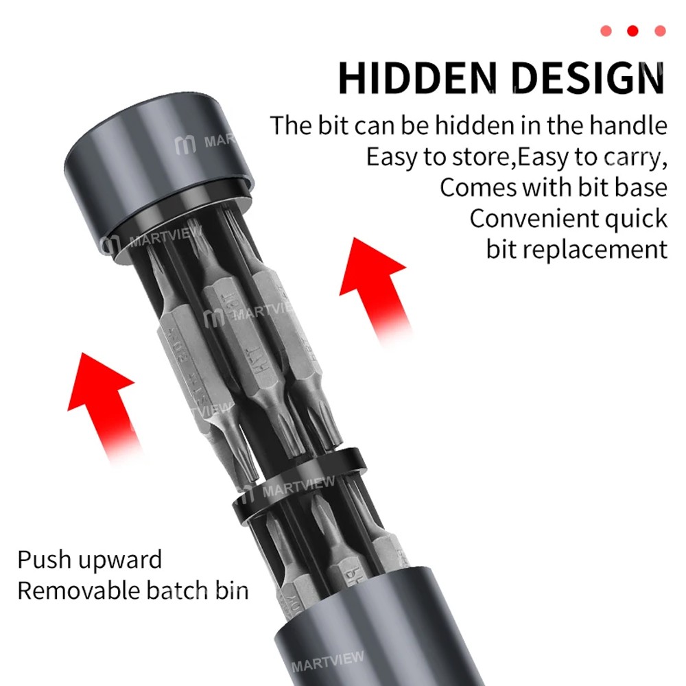 luxianzi 27-in-1-concealed-hand-screwdriver-set-with-13pcs-dual-head-bit-for-mobile-phone-repair-7