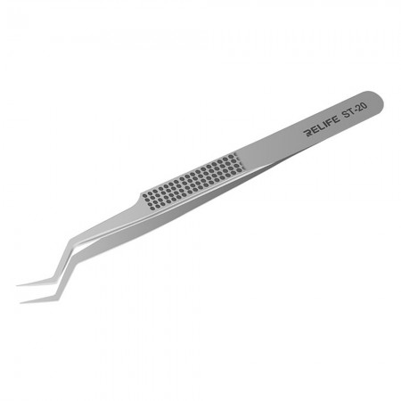 Relife ST-20 Non-Magnetic Stainless Steel Precision Chip Placement Tin Positioning Tweezers