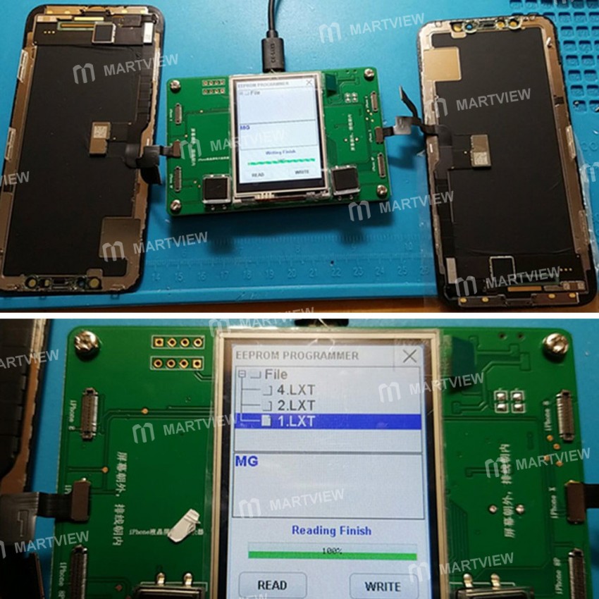 LCD Screen EEPROM Photosensitive Data Read Write Backup Programmer for iPhone 8 8 Plus X