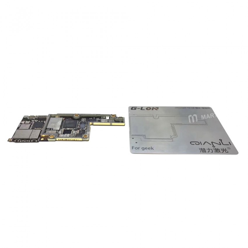 PCB Positioning Mold Steel Plate BGA Reballing Stencils with Separation knife for iPhone X