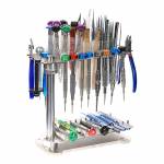 Multifunctional Stainless Steel Rotatable Storage Screwdrivers Tweezers Tool Rack