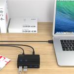 Orico H4928-U3 4-Port Superspeed USB 3.0 HUB with 12V Power Adapter for Desktop Computer Laptop