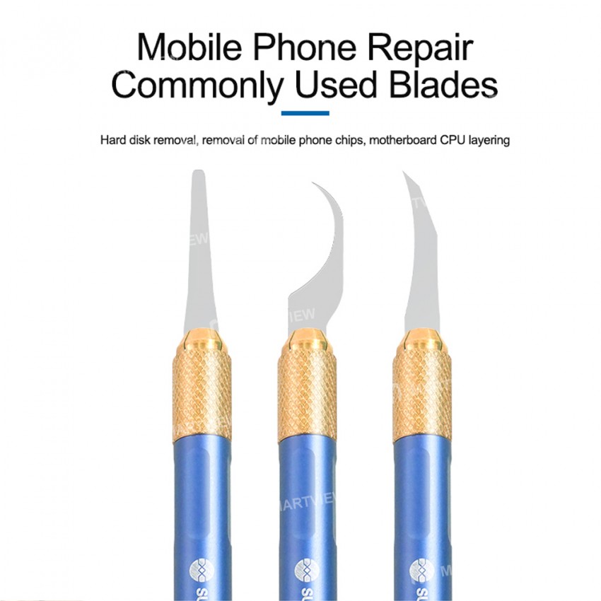 Sunshine SS-101F Chip Repair Advanced Blade Set for Separating Dot Matrix/Glue Removal/Chip Removal