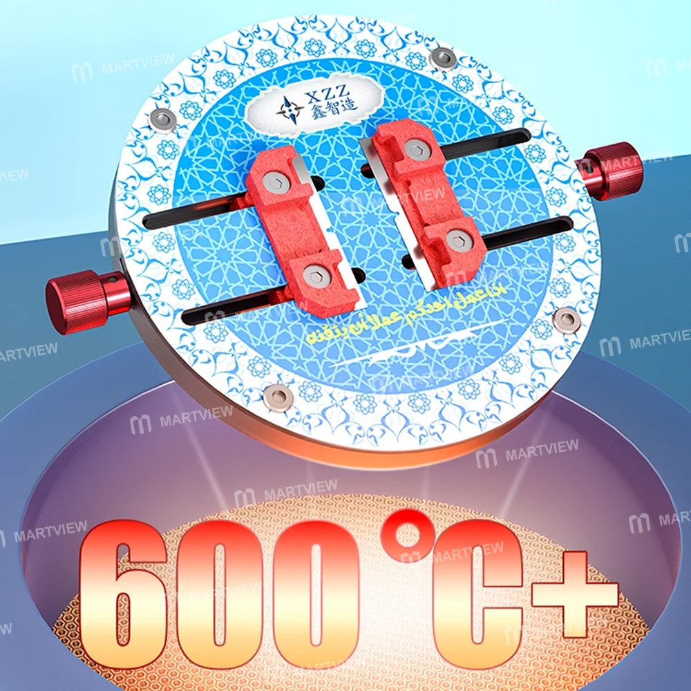 xzz gl-01-round-damping-high-temperature-resistant-tempered-glass-motherboard-chip-repair-fixture-7