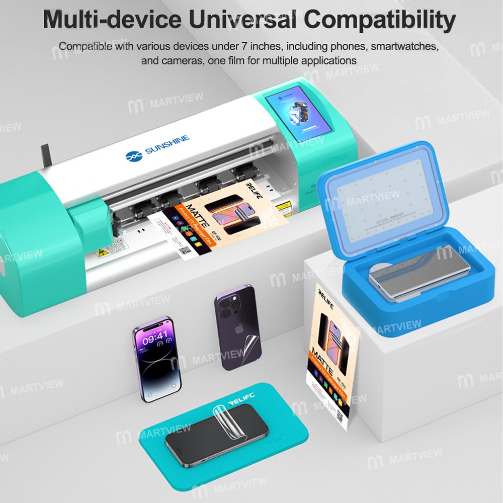 relife gf-12u-tempered-privacy-matte-uv-film-with-uv-curing-led-lamp-10