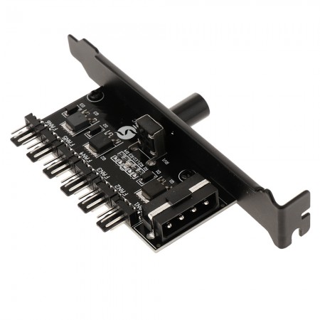 4-Pin 6-Way Cooling Fan Temperature Controller Kit for PC Fans