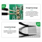 relife rl-esd-black-antistatic-non-magnetic-stainless-steel-precision-tweezers-10