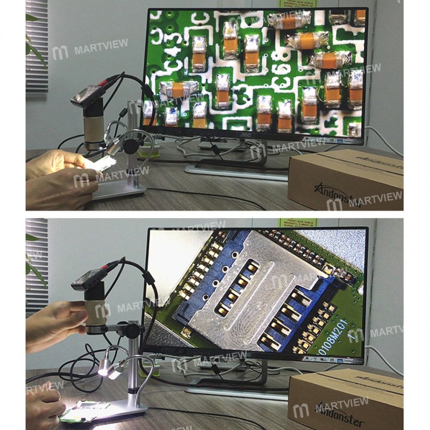Andonstar ADSM201 HDMI Microscope 1080P Digital Microscope Camera for Mobile Phone PCB Mainboard Rep