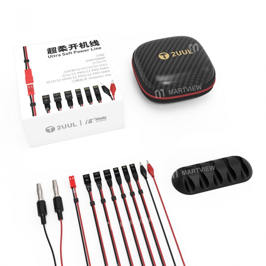 2UUL 18-Kinds Ultra Soft Power Line for iPhone 6 to 13 Pro Max
