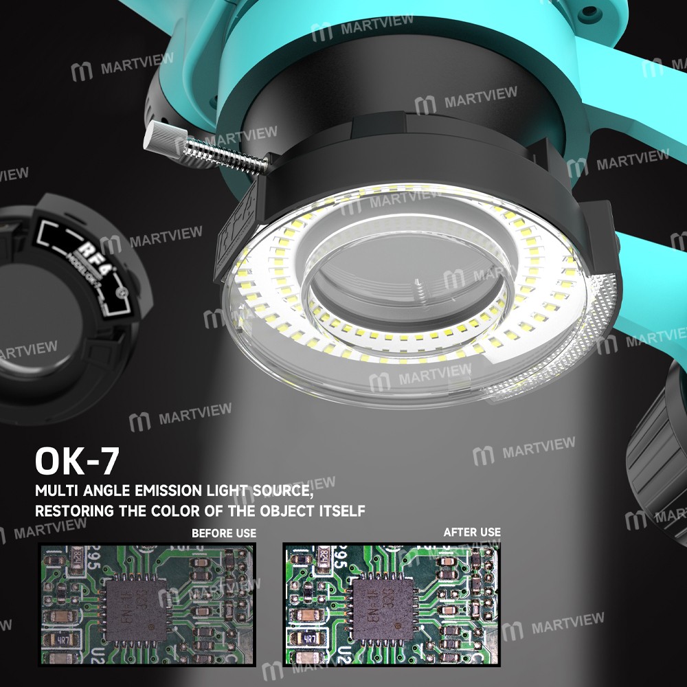 rf4 ok-7-adjustable-led-light-bead-ring-light-for-binocular-trinocular-stereo-microscope-6