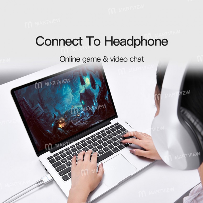 Vention Universal  Double Jack 3.5mm Audio Cable Splitter for Phone/Tablet/Laptop
