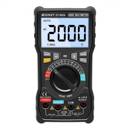 Zoyi ZT-M2H 2KV High Voltage Intelligent Anti-burning AC / DC Digital Multimeter