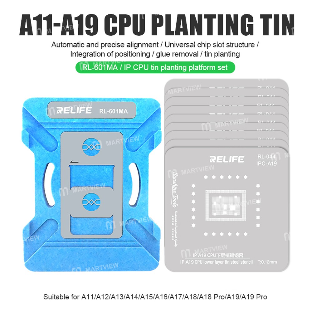 relife rl-601ma-iphone-cpu-lower-layer-tin-planting-platform-set-3