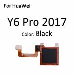 Replacement home button key fingerprint sensor scanner connector flex cable for Huawei y6 prime 2018