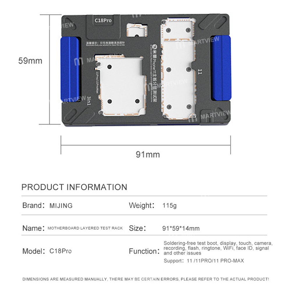 mijing c18pro-motherboard-middle-layered-testing-fixture-4