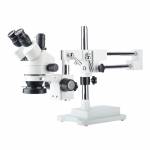 3.5X-90X Trinocular Stereo Microscope with Double Boom Big Base Extension Holder LED light Stereo Zo
