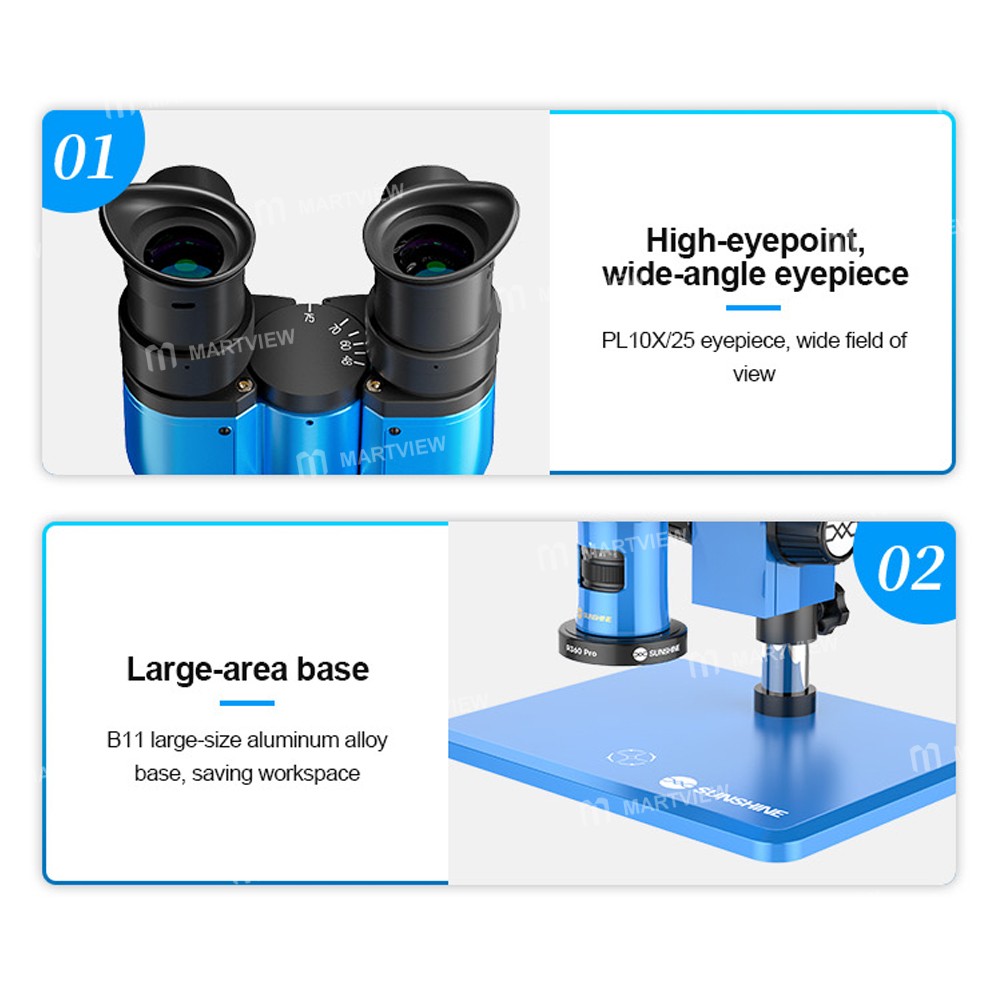 sunshine r360-pro-7x-45x-foldable-rotatable-eye-distance-adjustment-integrated-microscope-18