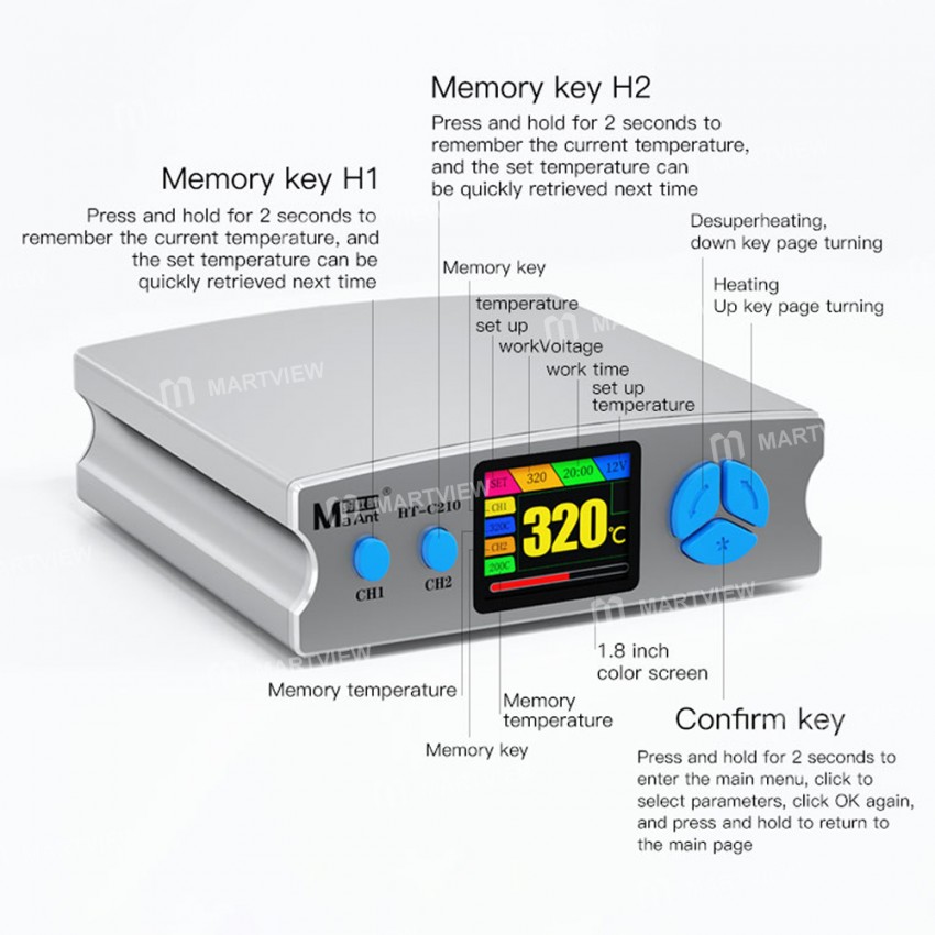 maant ht-c210-precision-intelligent-digital-display-soldering-station-for-pcb-smd-bga-repair-8