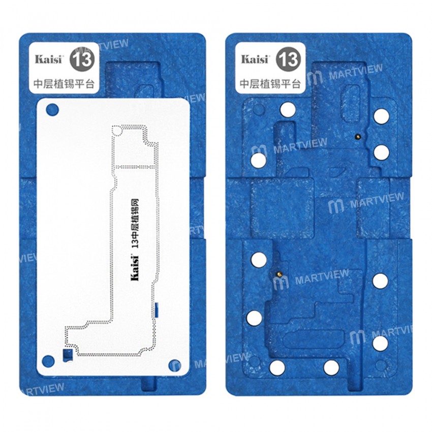Kaisi 4-in-1 Middle Layer Motherboard BGA Reballing Stencil Platform for iPhone 13 Series