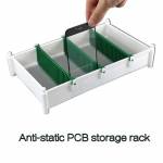 Anti-static Plastic LCD Screen Glass PCB Circuit Board Tray Rack Card Slots Bracket