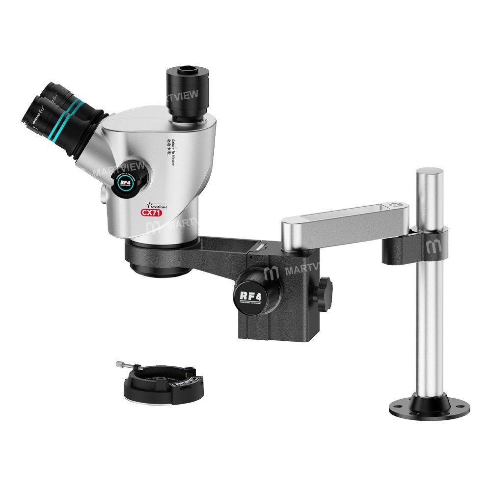 rf4 cx71p-fo24-65x-65x-dual-anti-premium-trinocular-stereo-microscope-head-with-fo24-stand-2