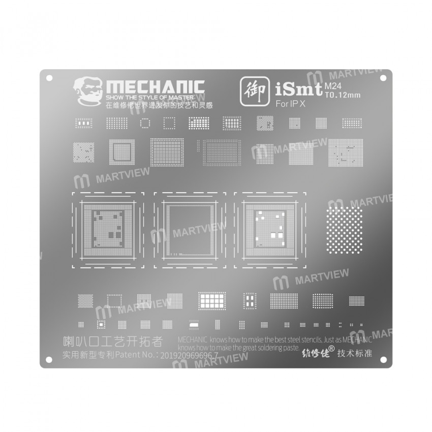 Mechanic iSmt Horn Design Universal BGA Plant Stencil Net for iPhone X